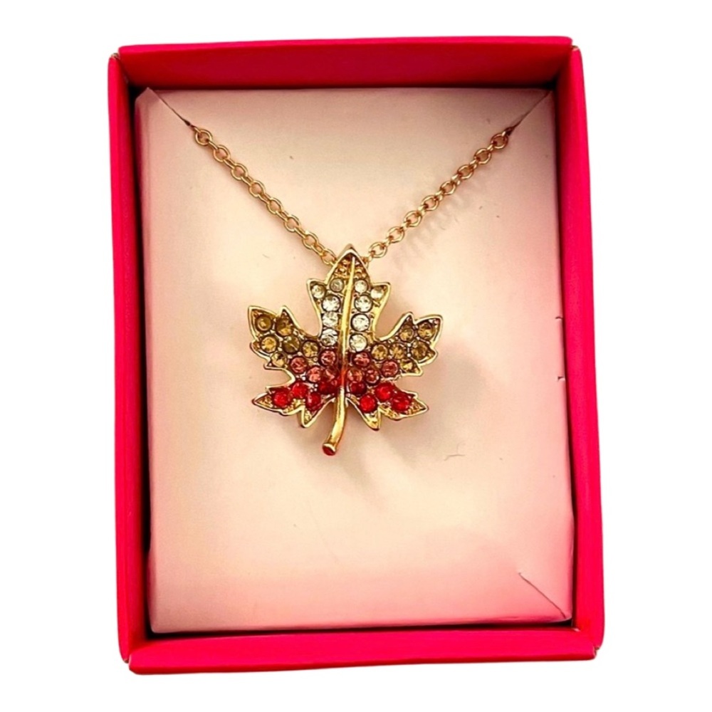 Autumn leaf necklace